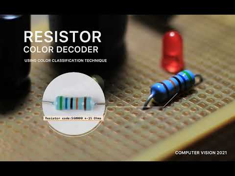 [DEMO] Resistor Color Decoder using Machine Vision