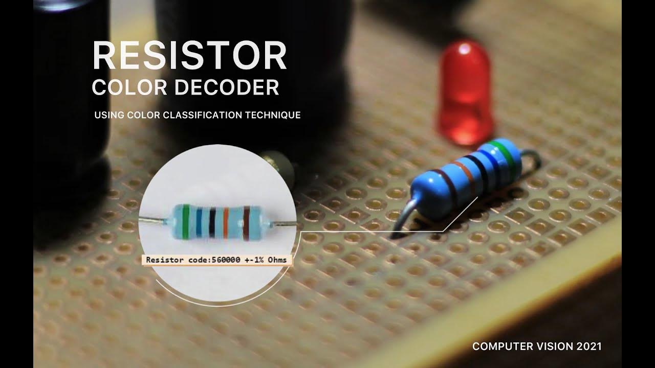 [DEMO] Resistor Color Decoder using Machine Vision YouTube