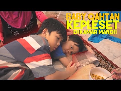 HEBOH! Baby Qahtan Kepleset Di Kamar Mandi