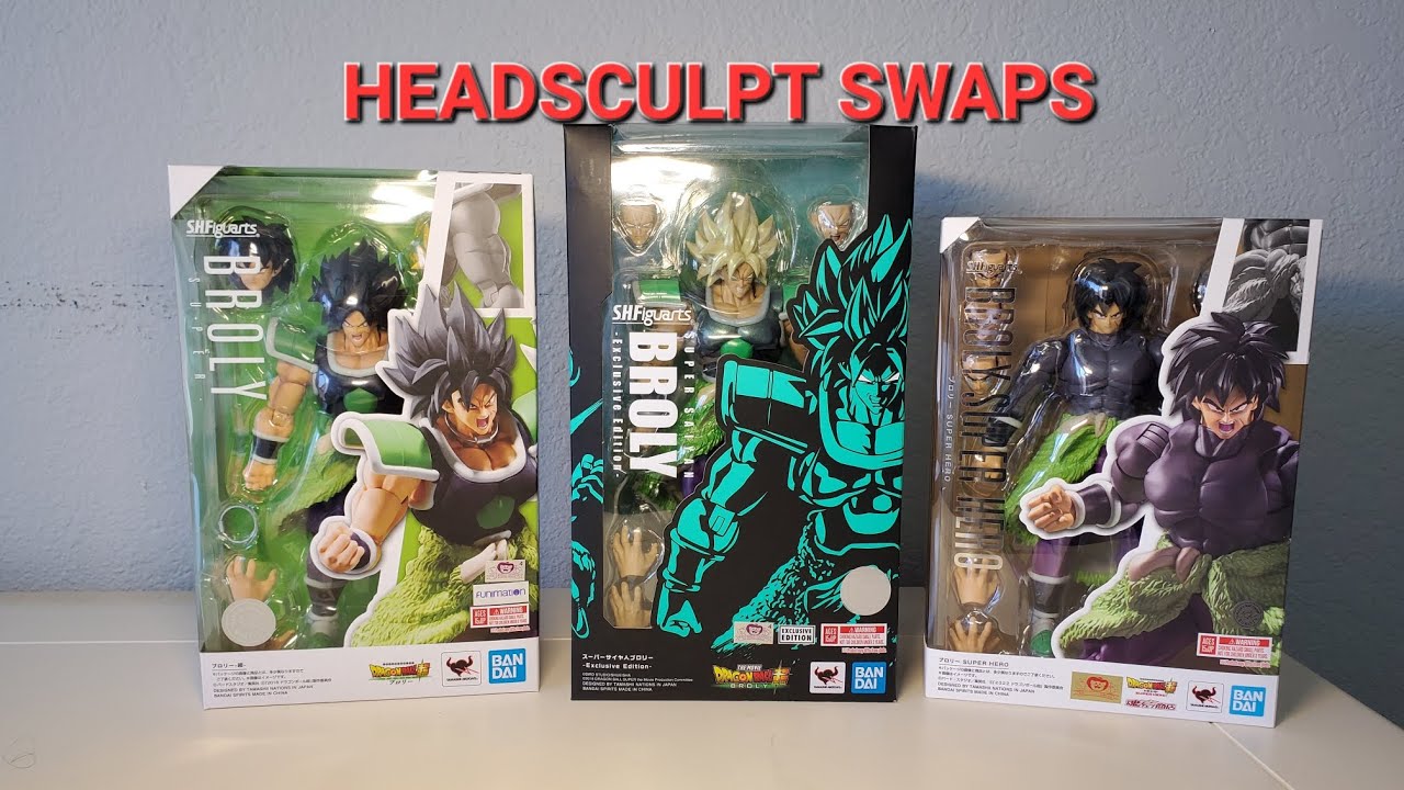 S.H.Figuarts Broly Head swapping between all three. Original