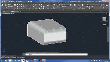 Autocad 2017    3D Modeling, Chamfer and Fillet command in Autocad , In Urdu & Hindi, Mussaid Ali