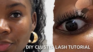 Beginner Friendly DIY Cluster lash extension tutorial | Minksbyv