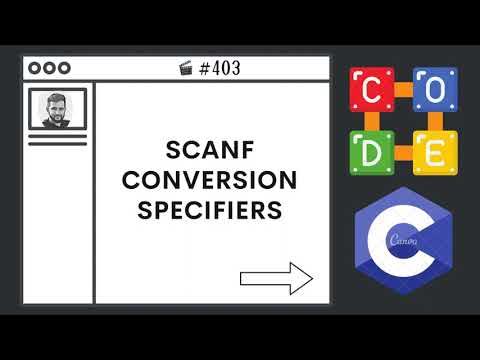 Scanf() Conversion Specifiers | Ep. 403 | C Programming Language - YouTube