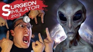 Surgeon Simulator 2013 Space Update (ALIEN SURGERY) | MOST DRAMATIC ENDING EVER