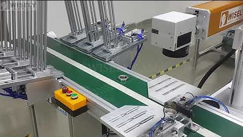 Fiber Laser Marking Machine, 6 Boxes Auto-loading With Conveyor for Bearings Laser Marking