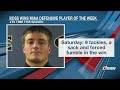 Landon Boss wins MIAA Defensive Player of the Week