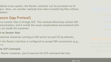 How to Transfer Files from Docker Container to Local Machine