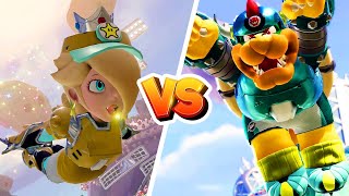 Mario Strikers Battle League - Rosalina Vs Bowser - (Hard CPU) Gameplay