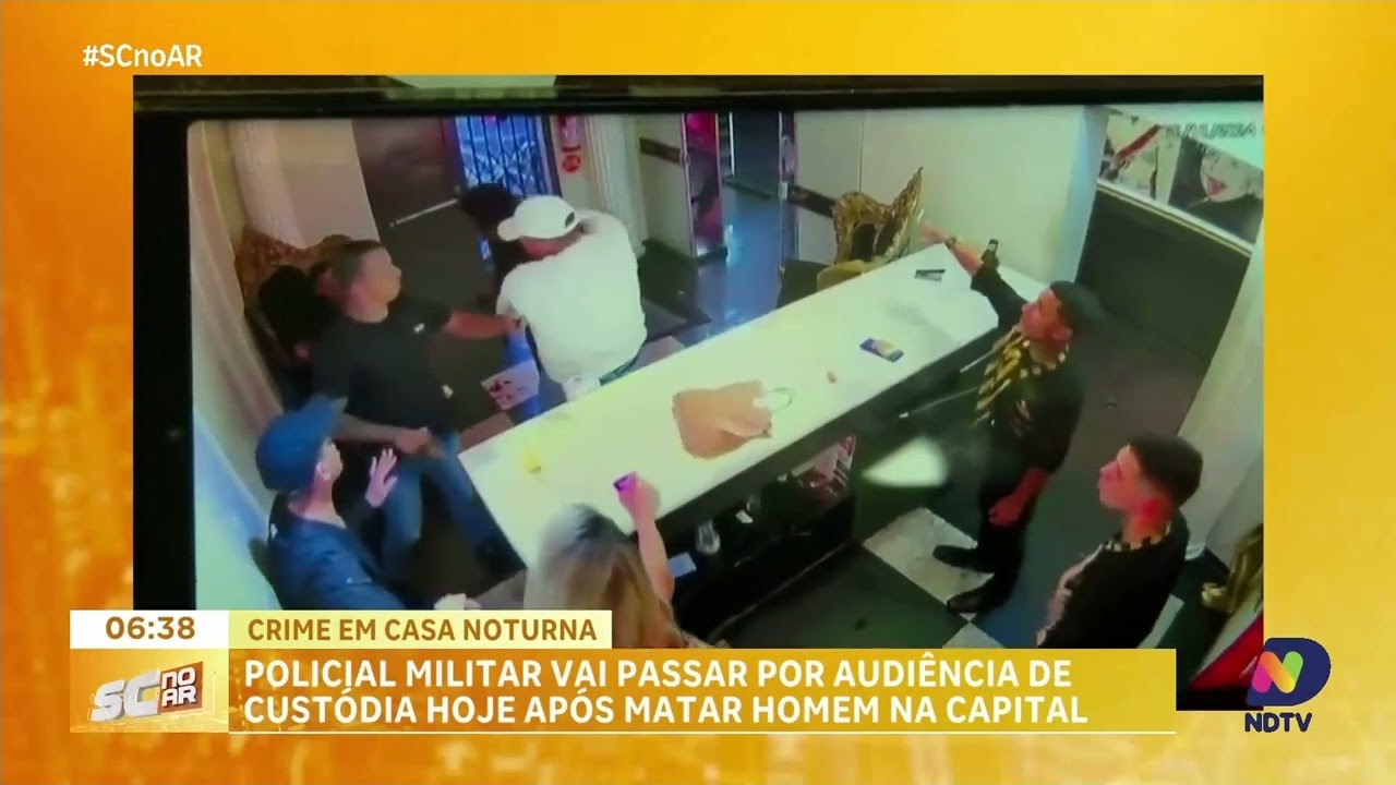 Policial militar passa por audiência de custódia após matar homem na casa noturna em Florianópolis