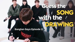 Guess the song 🎤 with the drawing 🖌️ | Bangtan Gayo Episode 11 | Dubbed