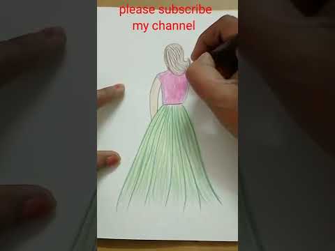 how to draw a Fashion girl drawing |easy girl drawing#short #youtube #Artloverchannel #youtubeshort