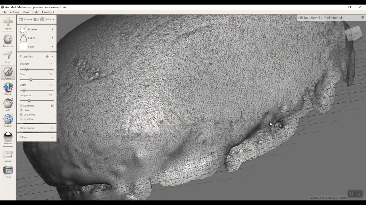 Fusion360 clean up scan for the photogrammetry-ed mouse - YouTube