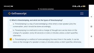 What is timestamping, and what are the types of timestamping GoTranscript