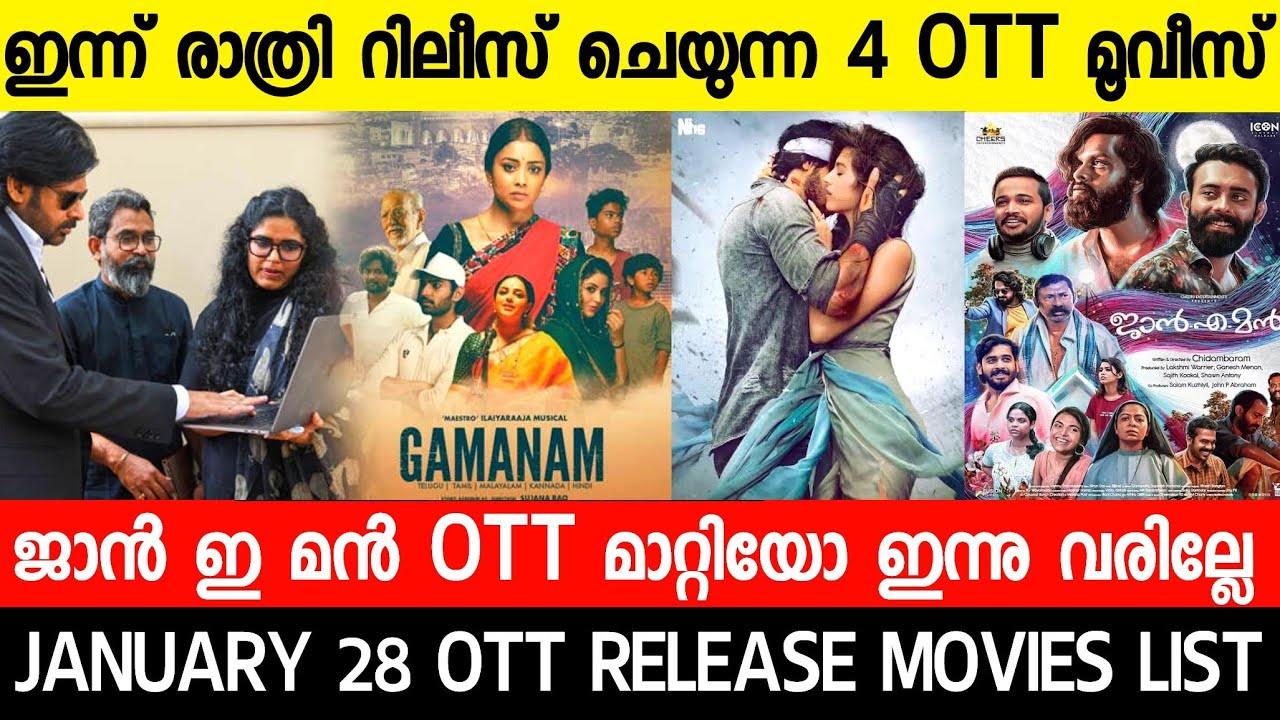 New malayalam movie OTT Release Today Night|Jan E Man OTT Update ...