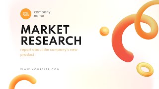 Full Free Orange Chart Business Company Market Research Report Video Template (Customizable) - FlexClip Guide