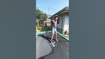 HOW TO DO A FRONT 180° (short ver.) #trampoline #fun #tricks #awesome #180 #cool