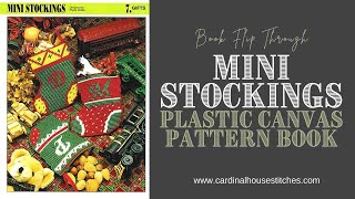 Mini Stockings Plastic Canvas Pattern Book Flip Through Video