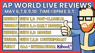 UNITS 3 & 4 AP WORLD REVIEW 2024