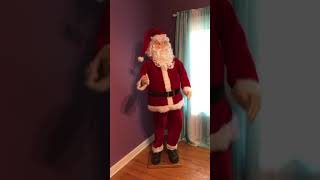 2019 Gemmy Life size Dancing Singing Santa Clause!