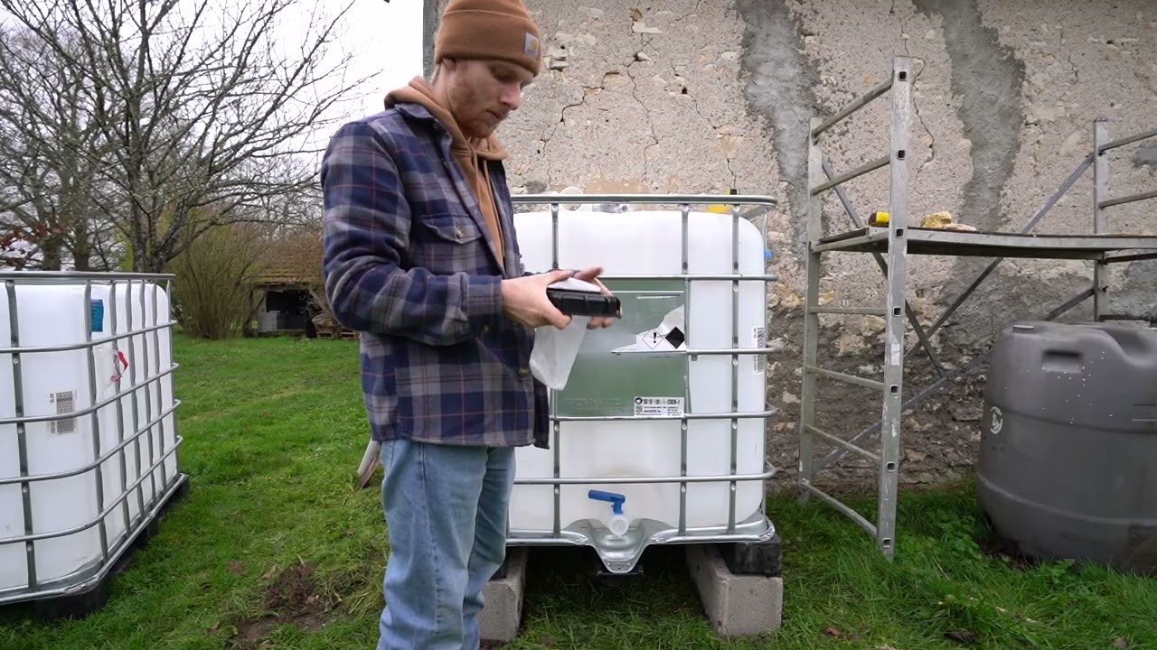 Building a Rainwater Tank From an IBC | Silent DIY Off-Grid Project