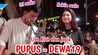 Auto Di Sawerrrr !!! PUPUS - DEWA 19 (LIRIK) COVER BY NABILA MAHARANI FT. TRI SUAKA - Pendopo lawas