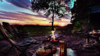 Countryside Bliss: Relaxing Fire Sound and Cricket Serenade for Deep Sleep by Ridge Runner Productions 3 views 1 year ago 5 hours, 10 minutes