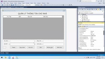 CsharpLinq02 Quản lý danh mục chủ nhà
