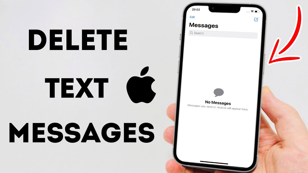 How To Delete Text Messages On iPhone - Full Guide - YouTube
