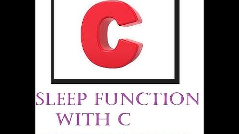 sleep function in c