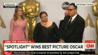 2016 Academy Awards Best Picture Spotlight Producers want change