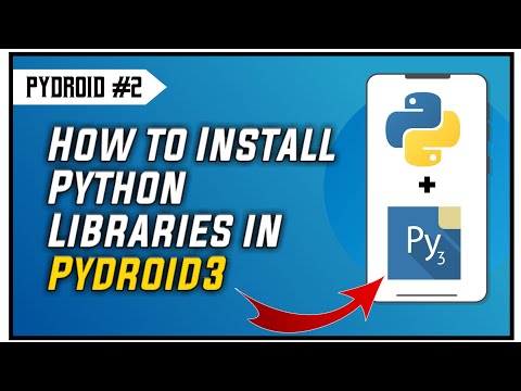 How to install library in Python|How to install library in Pydroid|Install and use libraries/module