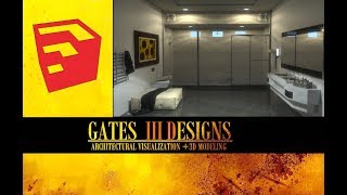 SketchUp Bathroom Shower Layout Tutorial