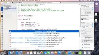 iOS Swift 2.2 Mobile Development - Lecture 2/25 - Classes
