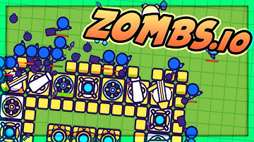 Huge Zombie Horde vs Ultimate Defence Fort  (Zombs io Gameplay)