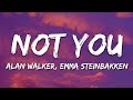 Alan walker  emma steinbakken  not you lyrics