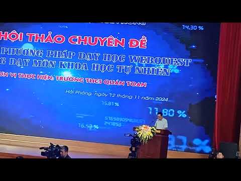 ĐC phó GĐ sở GD ĐT Hải Phòng khai mạc hội thảo PHƯƠNG PHÁP DẠY HỌC WEBQUEST