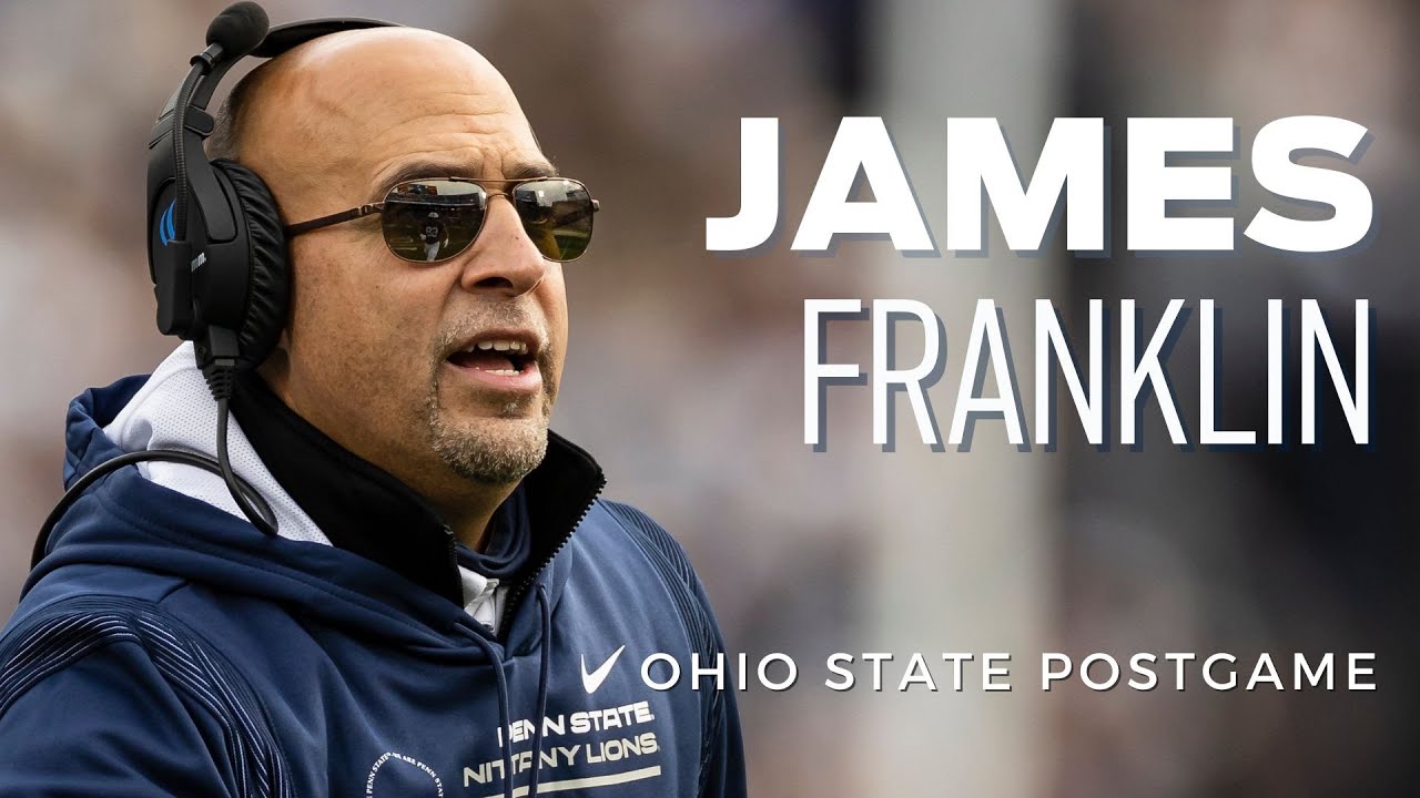 Penn State coach James Franklin recaps 44-31 loss to Ohio State - YouTube