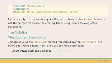 How to Use PowerShell to Create a Table in Excel Spreadsheets