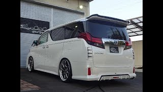 30系 アルファード ２．５Ｓ シルクブレイズフルカスタムコンプリート エアロ 車高調 ローダウン WORK20インチAW TOYOTA 30ALPHARD カスタム例1台