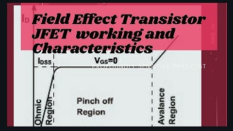 Field Effect Transistor l FET l JFET l BSc Physics l Master Cadre Physics l GATE Physics