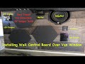 Wall Control Board on Van Build - Covering Window and Adding Controls for RV Ford Transit Camper