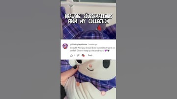 Drawing my Kuromi Squishmallow! #squishmallows #squishmallowcheck #kuromi #sanrio