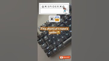 🔴 Hidden Spider Symbol Trick! 😱 #shorts #asmr #keyboard #tricks #asmrkeyboard