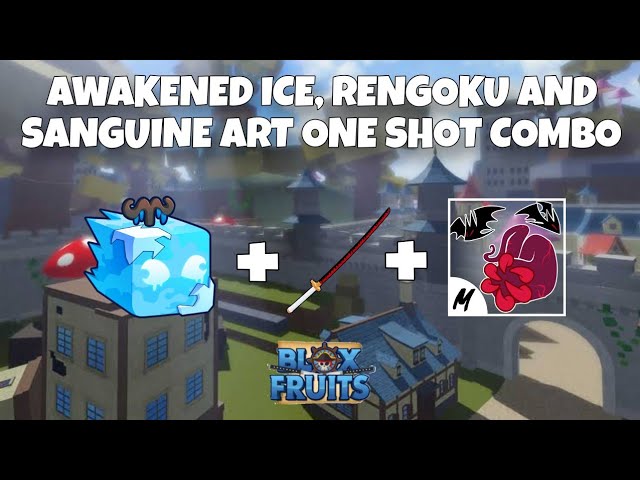 SPHM+RENGOKU+ICE ONE SHOT COMBO, BLOX FRUIT, UPDATE 15