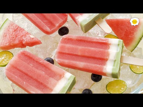 Watermelon Popsicles Recipe  Recette de sucettes glaces  la pastque 