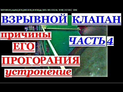 ПРИЧИНЫ ПРОГОРАНИЯ МЕТАЛЛИЧЕСКИХ РЕШЁТОК ВЗРЫВНОГО КЛАПАНА И ЗАЩИТНОГО АСБЕСТА