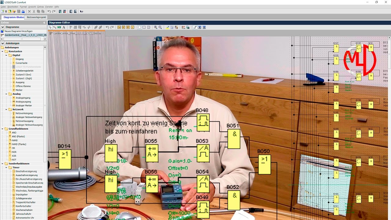Siemens Logo 8 Programmieren Anwendungsbeispiel Tutorial Deutsch Ethernet Webserver Tde Diy Licht Youtube