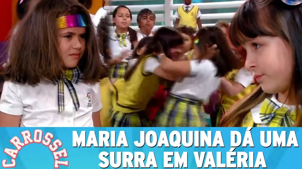 Maria Joaquina dá uma surra em Valéria | Carrossel - YouTube
