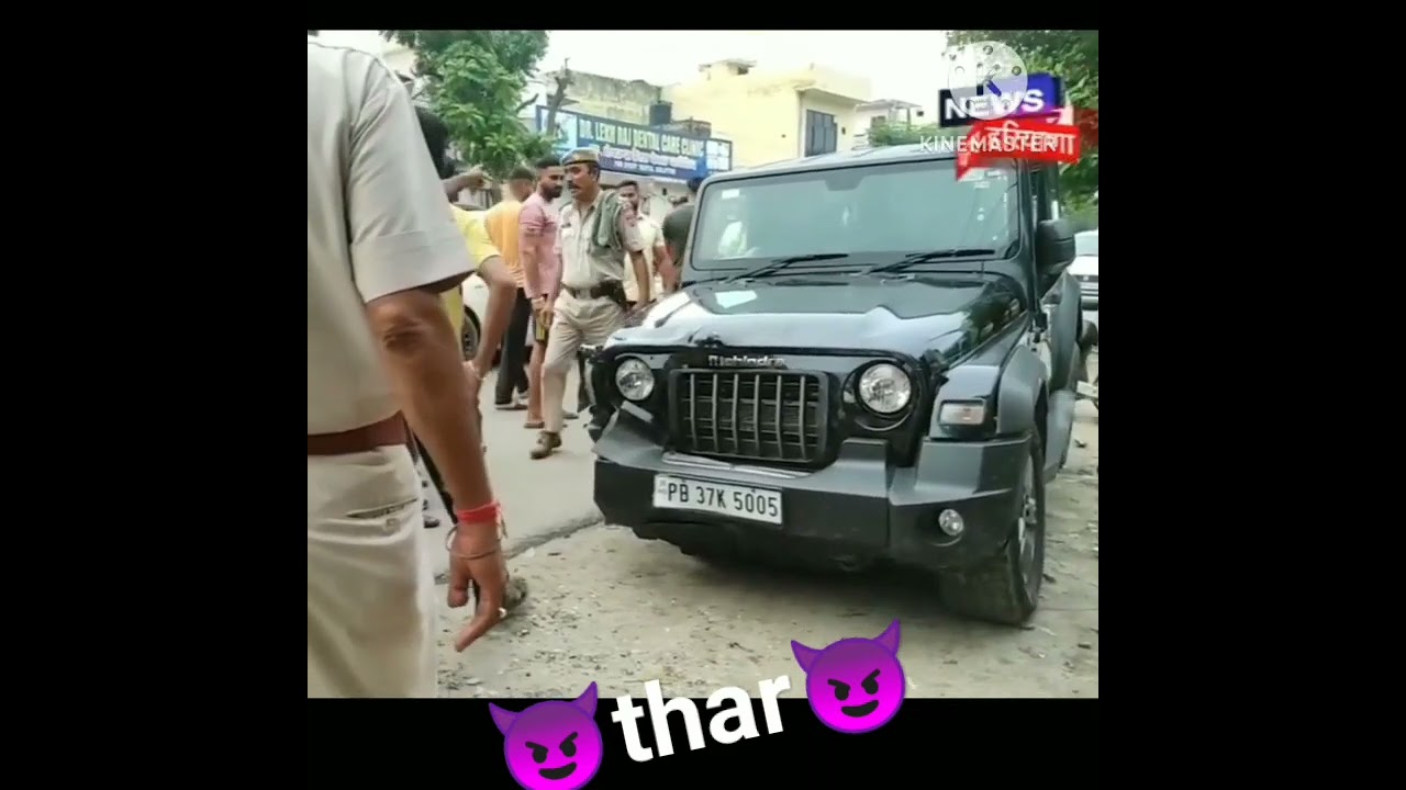 Mahindra Thar accident with alto || 😱😱 || Maruti 800 💯✓ 