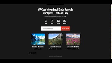 WP Email Opt in Countdown Plugin